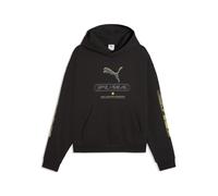 Hoodie PUMA "PUMA Sport Boxy Graphic Fleece Hoodie Herren", Herren, Gr. S, schwarz, Obermaterial: 34% Polyester, 66% Baumwolle. Seitentasche - Oben: 100% Baumwolle, relaxed fit, Sweatshirts Hoodie (65