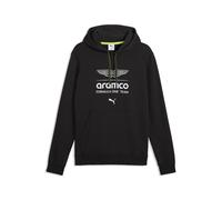 Hoodie PUMA "PUMA x ASTON MARTIN ARAMCO F1 TEAM Essentials Hoodie Herren", Herren, Gr. L, schwarz, Obermaterial: 68% Baumwolle, 32% Polyester; Kapuzenfutter: 100% Baumwolle; Rippe: 3% Elasthan, 97% Ba
