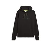 Hoodie PUMA "PUMA x ASTON MARTIN ARAMCO F1 TEAM Essentials Hoodie Herren", Herren, Gr. S, schwarz, Obermaterial: 66% Baumwolle, 34% Polyester. Kapuzenfutter: 100% Baumwolle. Rippe: 3% Elasthan, 97% Ba