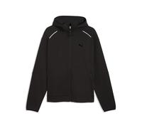 Hoodie PUMA "PUMATECH Relaxed Kapuzenjacke Herren", Herren, Gr. S, schwarz, Obermaterial: 77% Baumwolle, 23% Polyester. Unteres Futter: 100% Baumwolle. Seitentasche - Oben: 100% Baumwolle. Seitentasch