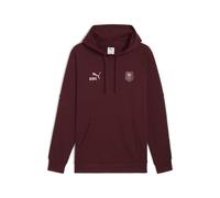Hoodie PUMA "Stade Rennais FC KING Hoodie Herren", Herren, Gr. L, lila (aubergine schwarz crimson lila rot), Obermaterial: 68% Baumwolle, 32% Polyester. Rippe: 97% Baumwolle, 3% Elasthan. Besatz: 100%