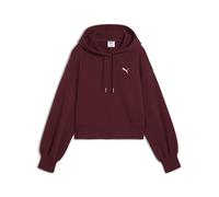 PUMA WARDROBE ESS Kurzer Relaxed Fit Hoodie Damen, Kleidung, Ruby Shimmer, 3XL Red