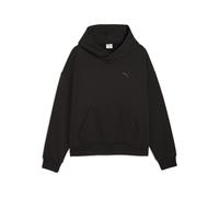 Hoodie PUMA "Wardrobe Essentials Boxy Fleece Hoodie Herren", Herren, Gr. L, schwarz, Obermaterial: 66% Baumwolle, 34% Polyester. Seitentasche - Oben: 100% Baumwolle, Sweatshirts Hoodie (70802816-L) sc