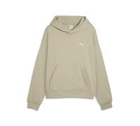 Hoodie PUMA "Wardrobe Essentials Boxy Fleece Hoodie Herren", Herren, Gr. XS, pebble gray beige, Obermaterial: 66% Baumwolle, 34% Polyester. Seitentasche - Oben: 100% Baumwolle, Sweatshirts Hoodie (405