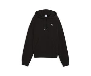 Hoodie PUMA "Wardrobe Essentials Oversized Hoodie Damen", Damen, Gr. L, schwarz, Obermaterial: 68% Baumwolle, 32% Polyester. Rippe: 96% Baumwolle, 4% Elasthan, oversize, Sweatshirts Hoodie (59000329-L