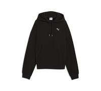Hoodie PUMA "Wardrobe Essentials Oversized Hoodie Damen", Damen, Gr. S, schwarz, Obermaterial: 68% Baumwolle, 32% Polyester. Rippe: 96% Baumwolle, 4% Elasthan, oversize, Sweatshirts Hoodie (59000329-S