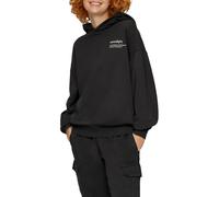Hoodie QS, Damen, Gr. XS, schwarz, Sweatware, Obermaterial: 100% Baumwolle, bedruckt, regular fit taillenbedeckt, ohne Ausschnitt, Rippbündchen, Sweatshirts Hoodie, mit Kapuze (71235565-XS)