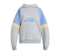 Hoodie ROXY "Essential Energy Blockd", Damen, Gr. S, grau (heritage heather), Obermaterial: 100% Baumwolle;, Sweatshirts Hoodie (69478544-S)