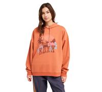 Hoodie ROXY "Lineup Oversized", Damen, Gr. M, apricot brandy, Obermaterial: 55% Walkfrottier, 25% Walkfrottier, 20% Microfaser;, Sweatshirts Hoodie (84716304-M) apricot brandy