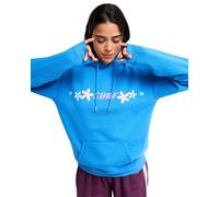 Hoodie ROXY "Surf Stoked Brushed", Damen, Gr. S, blau (super sonic), Obermaterial: 60% Baumwolle, 40% Polyester., Sweatshirts Hoodie (44636854-S) super sonic