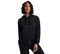 Hoodie ROXY "Surf Stoked Zipped Brushed", Damen, Gr. S, schwarz (anthrazit), Obermaterial: 60% Baumwolle, 40% Polyester., Sweatshirts Hoodie (98688700-S) anthrazit