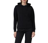 Hoodie S.OLIVER, Damen, Gr. 46, schwarz, Sweatware, Obermaterial: 47% Modal, 41% Polyester, 12% Elasthan, unifarben, casual, regular fit Po-bedeckend, ohne Ausschnitt, Langarm Rippbündchen, Sweatshirt