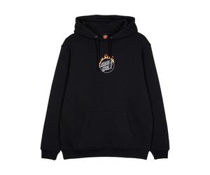 Hoodie SANTA CRUZ "BURNT OPUS FRONT HOOD", Herren, Gr. L, schwarz, Obermaterial: 80% Baumwolle, 20% Polyester, Sweatshirts Hoodie (95640612-L) schwarz