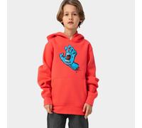 Hoodie SANTA CRUZ "YOUTH SCREAMING HAND HOOD", Mädchen, Gr. 13/14 (158), rot (bright rot), Obermaterial: 65% Polyester, 35% Baumwolle, Sweatshirts Hoodie (77106240-13) bright rot