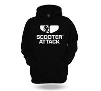 Hoodie Scooter-Attack schwarz XL