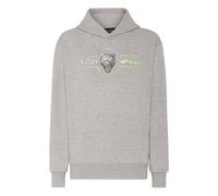 PLEIN SPORT Herren Kapuzensweat CHROME SCRATCH EDITION (PP5279) L Grau 212