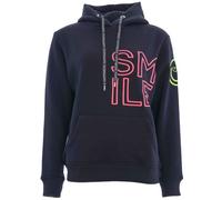 Hoodie SMILE 2.0 Zwillinsgherz navy/ neon rosa - in fünf Größen XXL