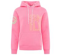 Hoodie SMILE 2.0 Zwillinsgherz pink/ neonorange - in fünf Größen XL