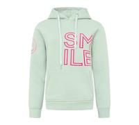 Hoodie SMILE 2.0 Zwillinsgherz salbei/ neon pink - in fünf Größen XXL