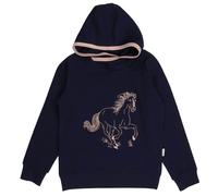 Hoodie Sweat dunkelblau Pferd 122