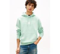 Tommy Hilfiger Regular Fit Hoodie mit Logo-Print in Mint, Größe XXL