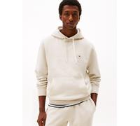 Tommy Hilfiger Herren Hoodie Seasonal Fleece mit Bauchtasche, Beige (Heathered Oatmilk), XXXL