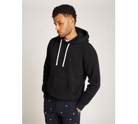 Tommy Hilfiger Herren Hoodie Essential Fleece Regular Fit, Schwarz (Black), L