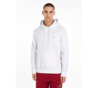 Tommy Hilfiger Herren Hoodie Essential Fleece Regular Fit, Weiß (White), S