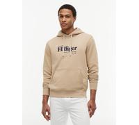 Hoodie TOMMY HILFIGER "NAUTICAL GRAPHIC", Herren, Gr. L, beige (batique khaki), Sweatware, Obermaterial: 100% Baumwolle, normal, Rippbündchen, Sweatshirts Hoodie (90583166-L) batique khaki