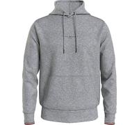 Hoodie TOMMY HILFIGER "TOMMY LOGO TIPPED HOODY", Herren, Gr. 3XL, grau (light grau heather), Sweatware, Obermaterial: 63% Baumwolle, 37% Polyester, kontrastfarbene Details, unifarben, regular fit hüft