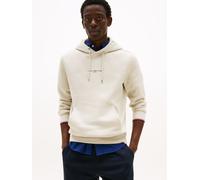 Tommy Hilfiger Herren Hoodie mit Kapuze, Elfenbein (Newsprint), M