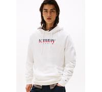 Hoodie TOMMY JEANS "TJM DNA", Herren, Gr. M, beige (ecru), Sweatware, Obermaterial: 100% Baumwolle, regular fit, Rippbündchen, Sweatshirts Hoodie, Sweatshirt, Reuglar Fit, mit Logo (27498948-M) ecru
