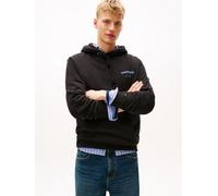 Hoodie TOMMY JEANS "TJM DOLLAR STACK", Herren, Gr. M, schwarz, Sweatware, Obermaterial: 100% Baumwolle, regular fit, Bündchen, Sweatshirts Hoodie, mehrfarbiger Rückenprint, regular fit (98435651-M) sc
