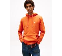 Hoodie TOMMY JEANS "TJM REG BADGE HOODIE EXT", Herren, Gr. M, orange (voyager orange tonal), Sweatware, Obermaterial: 100% Baumwolle, regular fit hüftlang, Rundhals, eingesetzt,Ärmel ohne Ärmelschlitz