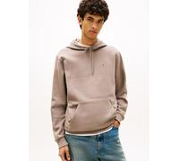Hoodie TOMMY JEANS "TJM REGULAR FLAG", Herren, Gr. L, beige (ivy mink), Sweatware, Obermaterial: 80% Baumwolle, 20% Polyester, regular fit, breiter Bund, Sweatshirts Hoodie, mit bestickten Markenlogo