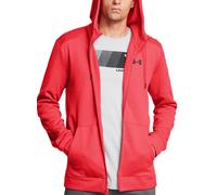 UA ARMOUR FLEECE FZ HOODIE RACER RED M