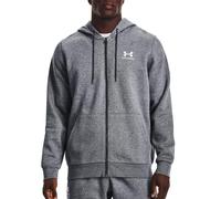 UA ESSENTIAL FLEECE FZ HOOD PITCH GRAY MEDIUM HEATHER L