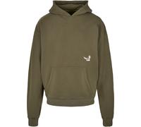 Hoodie UPSCALE BY MISTER TEE "Upscale by Mister Tee Unisex K-Dot Heavy Oversize Hoody" Gr. L, grün (olive) Herren Sweatshirts (85398352-L) olive