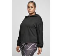 Hoodie URBAN CLASSICS "Urban Classics Damen Ladies Oversized Shaped Modal Terry Hoody", Damen, Gr. 4XL, schwarz, 60% Polyester, 40% Modal, unifarben, Sweatshirts Hoodie (47672208-4XL) schwarz