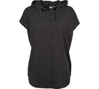 Hoodie URBAN CLASSICS "Urban Classics Damen Ladies Sleeveless Jersey Hoody", Damen, Gr. S, schwarz, 50% Baumwolle, 50% Viskose, unifarben, Sweatshirts Hoodie (98429128-S) schwarz