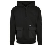 Hoodie URBAN CLASSICS "Urban Classics Herren Commuter Hoody", Herren, Gr. S, schwarz, 65% Baumwolle, 35% Polyester, unifarben, Rundhals, Sweatshirts Hoodie (91015513-S) schwarz