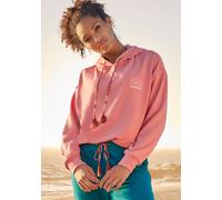 Hoodie VIVANCE "-Kapuzensweatshirt" Gr. 48/50, rot (rosenholz) Damen Sweatshirts (78343517-48) rosenholz