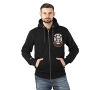 Hoodie West Coast Choppers Mechanic Zip Schwarz M