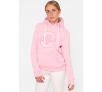 Hoodie ZWILLINGSHERZ "Cat Mom", Damen, Gr. XS, rosa, Sweatware, Obermaterial: 50% Baumwolle, 50% Polyester, regular fit normal, V-Ausschnitt, angesetztes Bündchen mit Daumenlöchern, Sweatshirts Hoodie