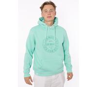 Hoodie ZWILLINGSHERZ ""Heimat 2014"", Herren, Gr. S, grün (mint), Sweatware, Obermaterial: 50% Baumwolle, 50% Polyester, unifarben, Basic hüftlang, Rundhals, angesetztes Bündchen, Sweatshirts Hoodie, 