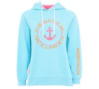 Hoodie Zwillingsherz "Koordinaten Kreis" in türkis - in zwei Ausführungen S/M