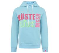 Hoodie Zwillingsherz "Küste Glück Meer" türkis - in fünf Größen L