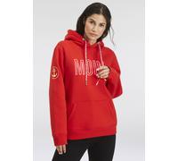 Hoodie ZWILLINGSHERZ "Limited Edition", Damen, Gr. L/XL, rot, Sweatware, Obermaterial: 50% Baumwolle, 50% Polyester, hüftlang, Rundhals, eingesetzt Rippbündchen mit Daumenlöchern, Sweatshirts Hoodie, 
