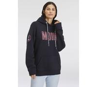 Hoodie ZWILLINGSHERZ "Limited Edition", Damen, Gr. S/M, blau (navy), Sweatware, Obermaterial: 50% Baumwolle, 50% Polyester, hüftlang, Rundhals, eingesetzt Rippbündchen mit Daumenlöchern, Sweatshirts H