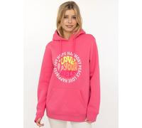 Hoodie ZWILLINGSHERZ "Love Yourslef", Damen, Gr. S/M, mittelpink, Sweatware, Obermaterial: 50% Baumwolle, 50% Polyester, normal normal, ohne Ausschnitt, angesetztes Bündchen, Sweatshirts Hoodie, runde